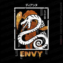 Load image into Gallery viewer, Shirts Magnets / 3"x3" / Black Sin of Envy Serpent