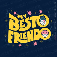 Load image into Gallery viewer, Secret_Shirts Magnets / 3"x3" / Navy Besto Friendo