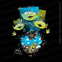 Load image into Gallery viewer, Shirts Magnets / 3"x3" / Black Alien Invasion