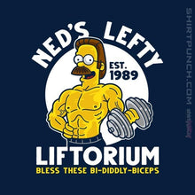 Load image into Gallery viewer, Shirts Magnets / 3"x3" / Navy Ned's Lefty Liftorium