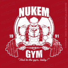 Load image into Gallery viewer, Shirts Magnets / 3"x3" / Red Nukem Gym