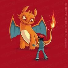 Load image into Gallery viewer, Shirts Magnets / 3"x3" / Red How To Train Your Monster