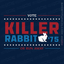 Load image into Gallery viewer, Shirts Magnets / 3"x3" / Navy Vote Killer Rabbit