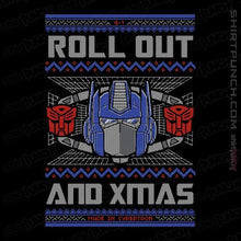 Load image into Gallery viewer, Shirts Magnets / 3"x3" / Black Roll Out And Xmas