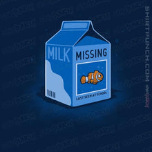 Load image into Gallery viewer, Shirts Magnets / 3"x3" / Navy Missing Fish