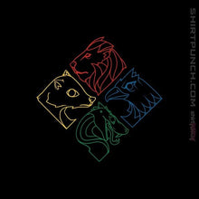 Load image into Gallery viewer, Shirts Magnets / 3"x3" / Black Geometric Hogwarts