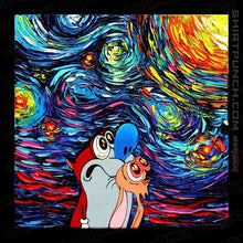 Load image into Gallery viewer, Daily_Deal_Shirts Magnets / 3"x3" / Black Van Gogh Never Experienced Space Madness