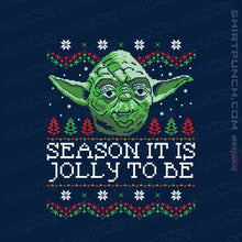 Load image into Gallery viewer, Shirts Magnets / 3"x3" / Navy Season It Is, Jolly To Be