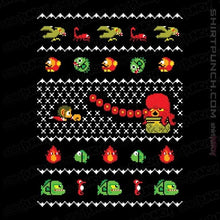 Load image into Gallery viewer, Shirts Magnets / 3"x3" / Black Alex Kidd In Christmas World