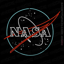 Load image into Gallery viewer, Shirts Magnets / 3"x3" / Black Neon NASA