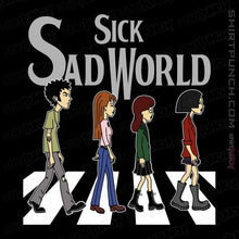 Load image into Gallery viewer, Daily_Deal_Shirts Magnets / 3"x3" / Black Sick Sad Road