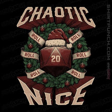Load image into Gallery viewer, Shirts Magnets / 3"x3" / Black Chaotic Nice Christmas