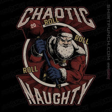 Load image into Gallery viewer, Shirts Magnets / 3"x3" / Black Chaotic Naughy Santa