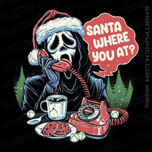 Load image into Gallery viewer, Secret_Shirts Magnets / 3"x3" / Black Ghostface Santa