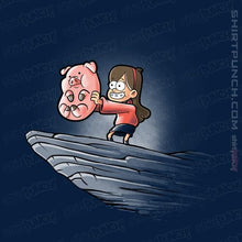 Load image into Gallery viewer, Shirts Magnets / 3"x3" / Navy The Pig King