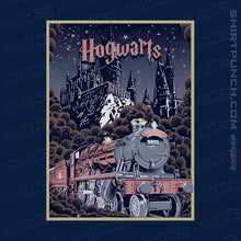 Load image into Gallery viewer, Shirts Magnets / 3"x3" / Navy Visit Hogwarts