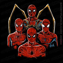 Load image into Gallery viewer, Shirts Magnets / 3"x3" / Black The Four Spidermen