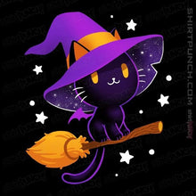 Load image into Gallery viewer, Secret_Shirts Magnets / 3"x3" / Black Witch Cat