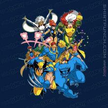 Load image into Gallery viewer, Shirts Magnets / 3"x3" / Navy 90s Mutants