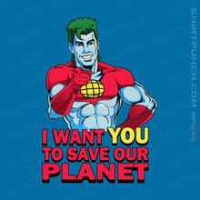 Load image into Gallery viewer, Shirts Magnets / 3"x3" / Sapphire Planeteer Call