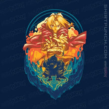 Load image into Gallery viewer, Shirts Magnets / 3"x3" / Navy Alchemist Of Steel