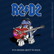 Load image into Gallery viewer, Daily_Deal_Shirts Magnets / 3"x3" / Navy Droids About To Rock