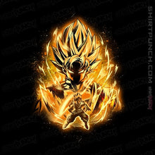 Load image into Gallery viewer, Shirts Magnets / 3"x3" / Black Golden Saiyan Rose