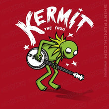 Load image into Gallery viewer, Shirts Magnets / 3"x3" / Red Banjoist Frog