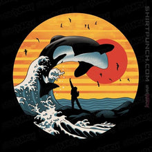 Load image into Gallery viewer, Shirts Magnets / 3&quot;x3&quot; / Black The Great Killer Whale
