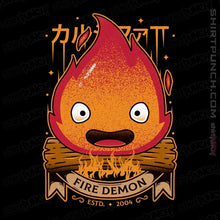 Load image into Gallery viewer, Shirts Magnets / 3"x3" / Black Fire Demon