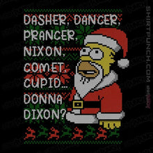 Load image into Gallery viewer, Daily_Deal_Shirts Magnets / 3&quot;x3&quot; / Black I&#39;ll Be Homer For Christmas
