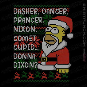 Daily_Deal_Shirts Magnets / 3"x3" / Black I'll Be Homer For Christmas