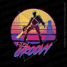 Load image into Gallery viewer, Shirts Magnets / 3"x3" / Black Stay Groovy