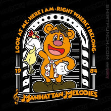 Load image into Gallery viewer, Shirts Magnets / 3"x3" / Black Fozzie Melodies