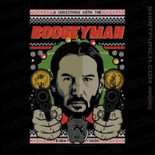 Load image into Gallery viewer, Shirts Magnets / 3"x3" / Black Boogeyman Xmas