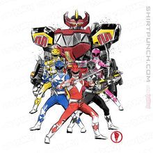 Load image into Gallery viewer, Shirts Magnets / 3"x3" / White Power Rangers Sumi-e