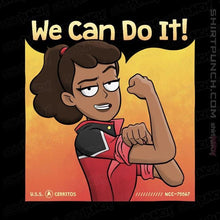 Load image into Gallery viewer, Shirts Magnets / 3"x3" / Black Lower Decks Can Do It