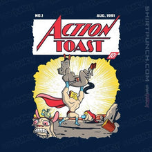 Load image into Gallery viewer, Shirts Magnets / 3"x3" / Navy Action Toast