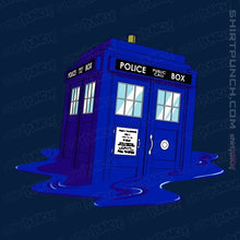 Load image into Gallery viewer, Daily_Deal_Shirts Magnets / 3"x3" / Navy Melting Tardis