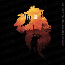 Load image into Gallery viewer, Shirts Magnets / 3"x3" / Black Bloodhound Sunset