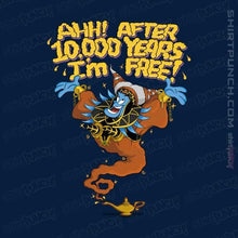 Load image into Gallery viewer, Shirts Magnets / 3"x3" / Navy Genie Repulsa