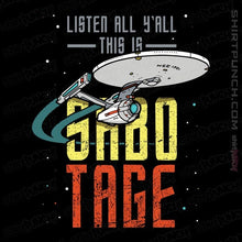 Load image into Gallery viewer, Secret_Shirts Magnets / 3"x3" / Black Sabotage