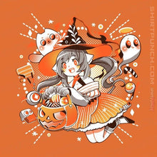 Load image into Gallery viewer, Shirts Magnets / 3"x3" / Orange Trick Or Treat Witch
