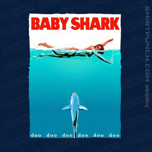 Shirts Magnets / 3"x3" / Navy Baby Shark