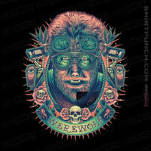 Load image into Gallery viewer, Shirts Magnets / 3"x3" / Black Glowing Werewolf