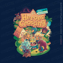 Load image into Gallery viewer, Shirts Magnets / 3"x3" / Navy Heroes Crossing