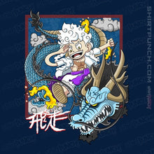 Load image into Gallery viewer, Secret_Shirts Magnets / 3"x3" / Navy Dragon Fight