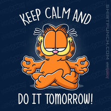 Load image into Gallery viewer, Secret_Shirts Magnets / 3"x3" / Navy Keep Calm And Do It Tomorrow