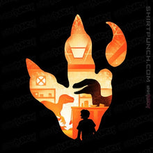 Load image into Gallery viewer, Daily_Deal_Shirts Magnets / 3"x3" / Black Velociraptor Footprint
