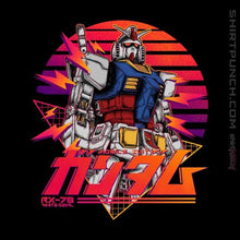 Load image into Gallery viewer, Shirts Magnets / 3"x3" / Black Gundam RX 78 Retro